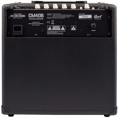 Cort CM40B Bass Guitar Amplifier. For Home Use And Rehearsal. 40W, 10" Speaker. image 12