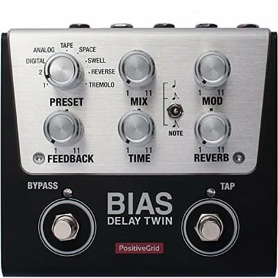 Positive Grid BIAS Delay Twin 2 Button Customizable Pedal for sale