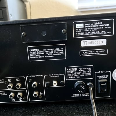 Sansui TU-919 Quartz Locked Stereo AM/FM Tuner, Original Instructions & Brochure image 8