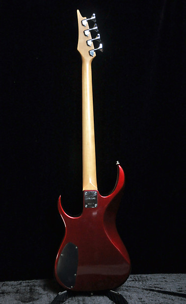 1990 Ibanez EX Series EXB-404 - Burgandy Red | Reverb