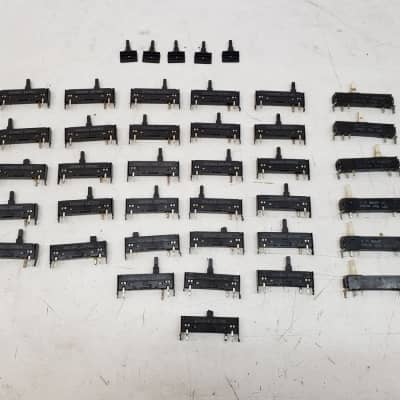 Used Set of 35 Original ARP Quadra Sliders for Refurbishing/Parts/Repair image 1
