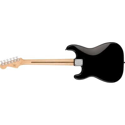 Squier Sonic Stratocaster HT H Guitar, Laurel Fingerboard, Black Pickguard, Black image 2
