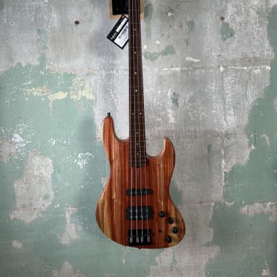Mint Sadowsky MetroLine Limited Edition Masterbuilt M/J Bass 2024 - Marbled Padouk top with Okoume body image 1
