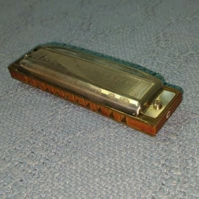 Vintage Hohner Blues Harp MS Harmonica Key of C With Case Germany Tested Working image 9