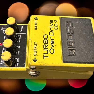 Boss OD-2 Turbo OverDrive (Black Label) 1988 - Yellow image 8