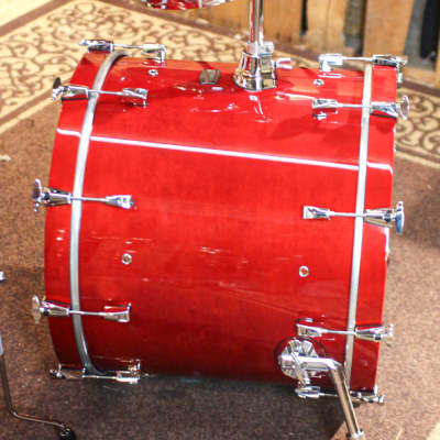 Yamaha Absolute Hybrid Maple Red Autumn Drum Set - 22x16, 12x9, 16x15 image 2