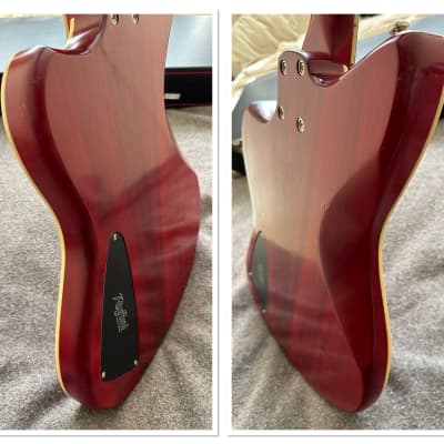 2022 Rufini Montefalco Aged Cherry Sunburst Nitro Stainless Steel Frets AAA Quilt Curly Maple Top AAA Birdseye Neck Duesenberg Vibrato MINT image 5