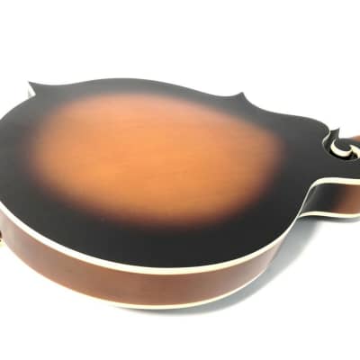 Caraya F-Style Solid Top Mandolin, EQ, Vintage Sunburst +Free Gig Bag MA-008EQVS image 7