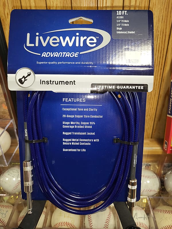 Livewire Advantage Instrument Cable 5 ft. Black