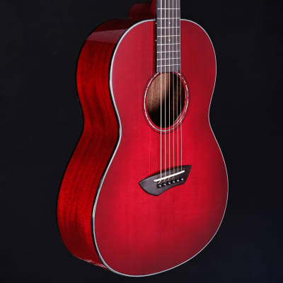 Yamaha CSF1M Parlor Acoustic-Electric Guitar, Crimson Red Burst 3lbs 5.7oz image 2