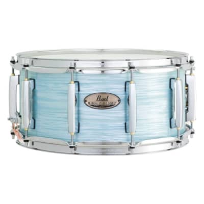 Pearl Session Studio Select Snare Drum 14x6.5 Ice Blue Oyster image 2