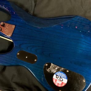 ESP LTD SURVEYOR-414 Quilted Maple 4-String Electric Bass Guitar See-Thru Blue image 6