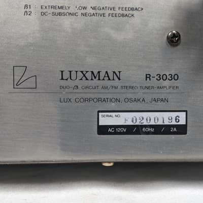 Luxman R-3030 AM/FM Stereo Tuner Amplifier Receiver - Woodgrain image 12