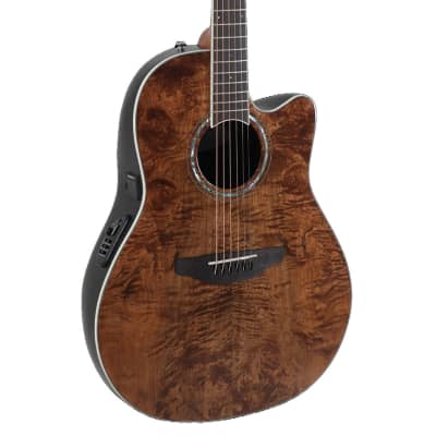Ovation Celebrity Traditional Plus CS24P-NBM A/E Guitar - Nutmeg Burled Maple image 3