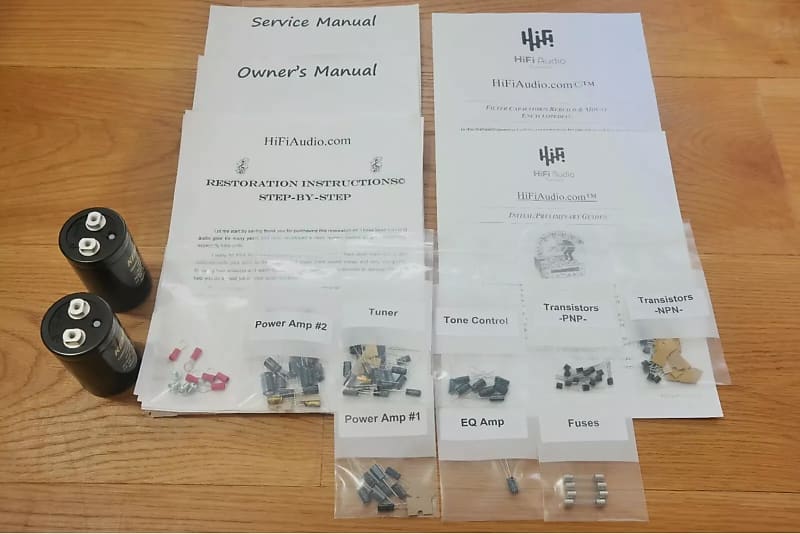 Pioneer SX-550 restoration kit filter capacitor repair rebuild fix  			