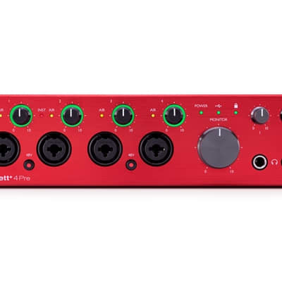 Focusrite Clarett+ 4Pre USB-C Audio Interface | Reverb