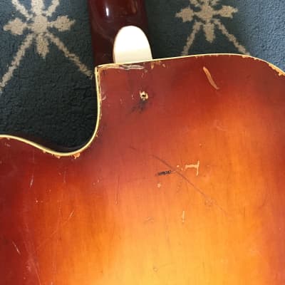 Silvertone Jimmy Reed Electric Guitar 1959 Tobacco Burst image 15