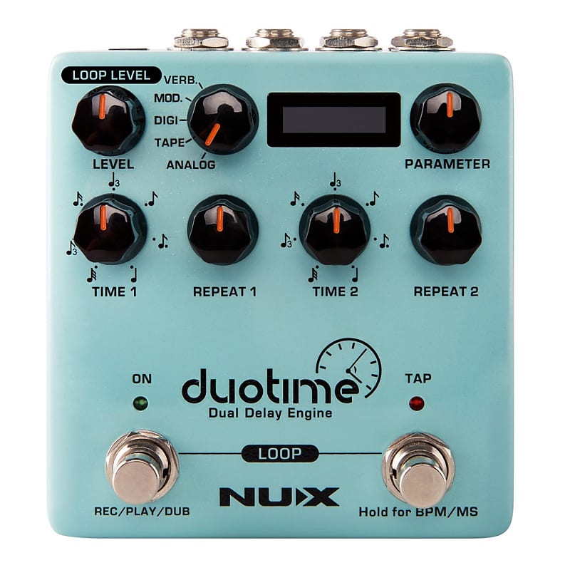 New NUX NDD-6 Duotime Dual Delay Engine Guitar Effects Pedal image 1