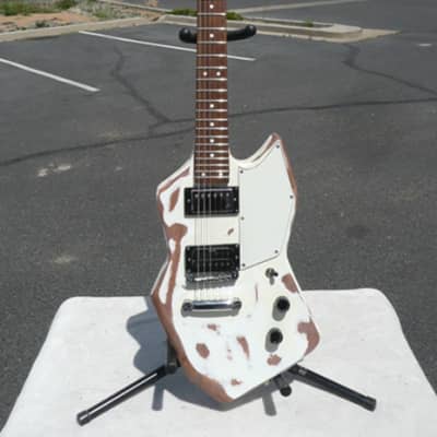 PV MUSIC RELIC Custom Built "White Modern Relic" Electric Guitar - Plays / Sounds Great image 1