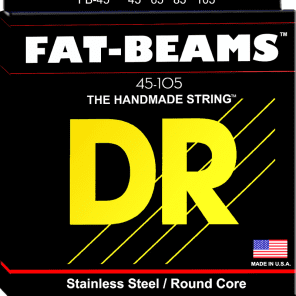 DR FB-45 Fat Beams Electric Bass Strings - Medium (45-105)