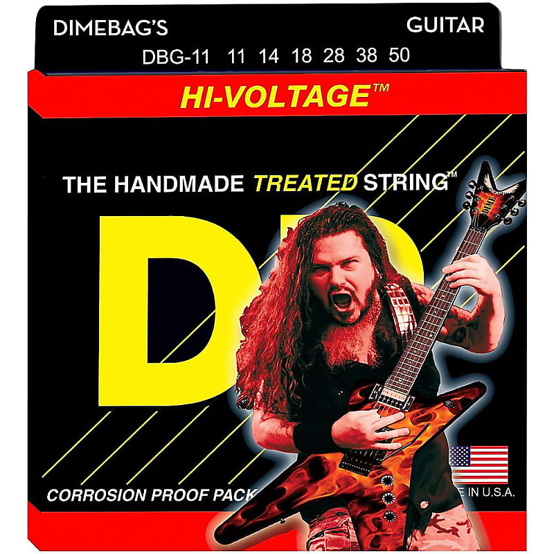 DR Hi-Voltage Dimebag Darrell Signature Electric Guitar Strings Heavy DBG-11 image 1