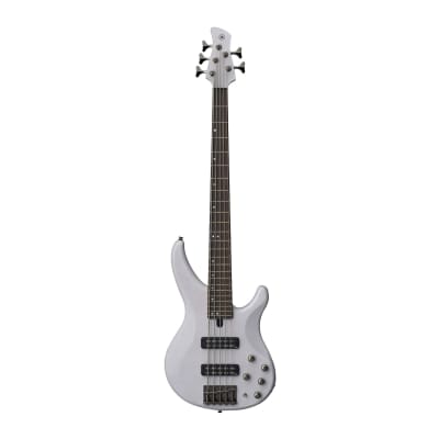 Yamaha TRBX505 5-String Premium Electric Bass (Translucent White) image 1