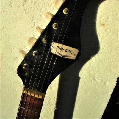 Zim Gar Model J-2 Guitar,  1960's ,  Made In Japan,   Sunburst Finish,   Sounds Great image 2
