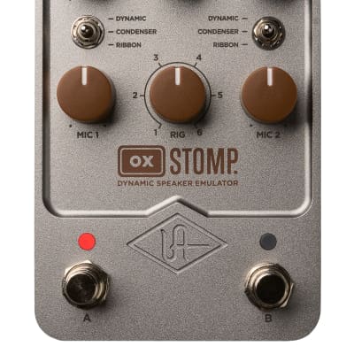 Reverb.com listing, price, conditions, and images for universal-audio-ox-stomp-dynamic-speaker-emulator