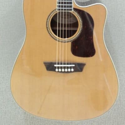 Washburn HD71SCEG-O Solid Cedar Top Dreadnought Acoustic-Electric Guitar image 1