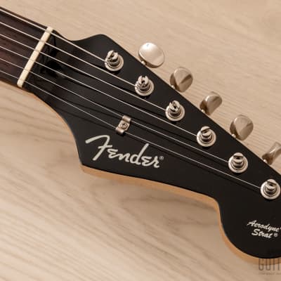 2012 Fender Aerodyne Stratocaster AST-M/SSH Medium Scale 24 3/4" Black, Japan MIJ image 4