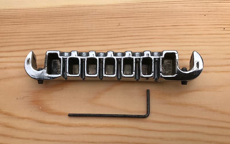 Gibson TPBR 8513 wraparound tailpiece 1962 Chrome | Reverb UK