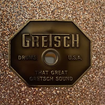 Gretsch First generation Stop Sign badge 1971 - Champagne Sparkle image 3