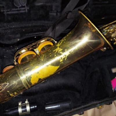 buescher 400 intermediate-level alto saxophone, very good cond, with case/etc. image 9
