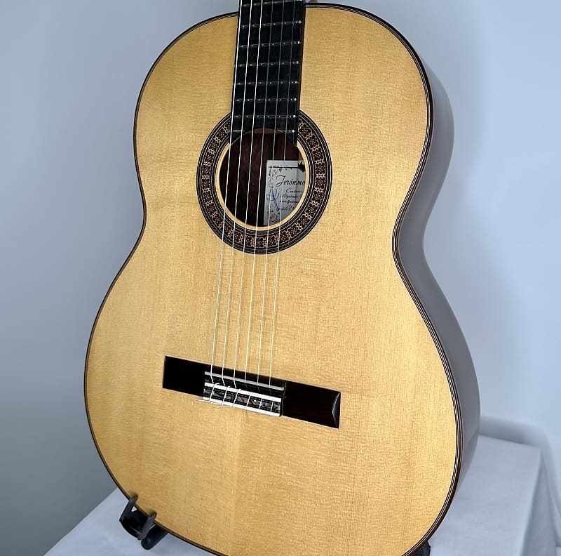 Jeronimo Perez Concert Flamenco Negra 2022 Spruce Madagascar w case made in Spain Reverb