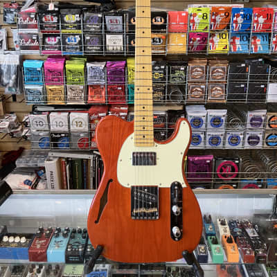 G&L Tribute Series ASAT Classic Bluesboy Semi-Hollow Clear Orange image 1