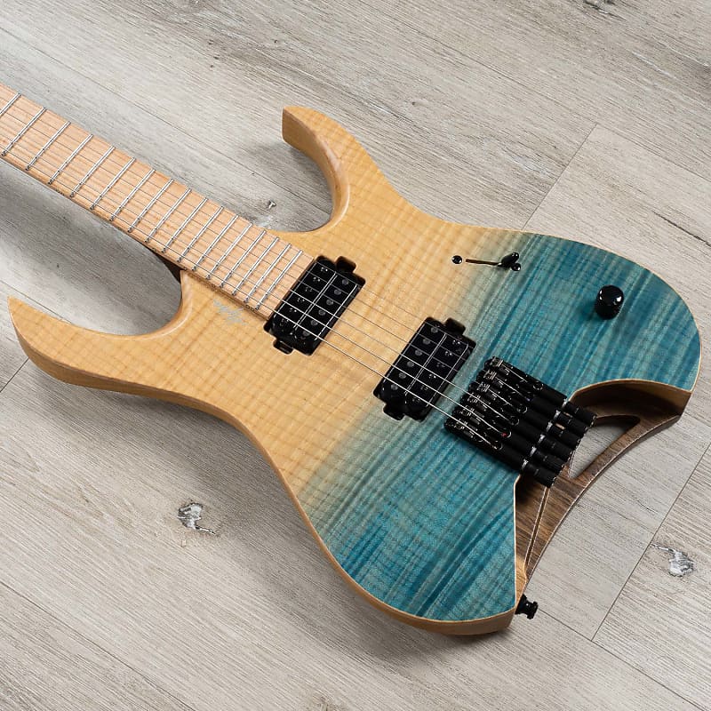Mayones Hydra Elite 6 Headless Guitar, 3A Birdseye Maple, Custom