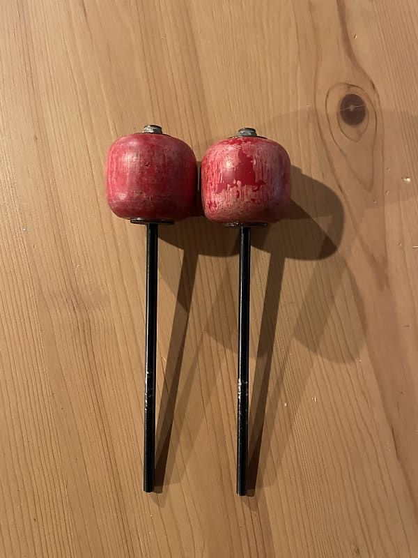 Danmar Red Wood Bass drum Beaters Reverb