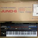 Roland Juno-6 Analog Synthesizer with Original case + Manual and invoice, serviced !