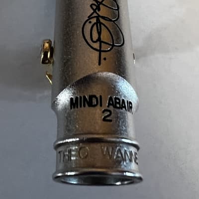 Theo Wanne Mindi Abair 2 Signature Rhodium 7 Alto Saxophone Mouthpiece - Silver Matt image 3