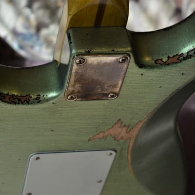 Fender Stratocaster  Relic Nitro Green Sparkle Custom Shop Fat 50's image 21