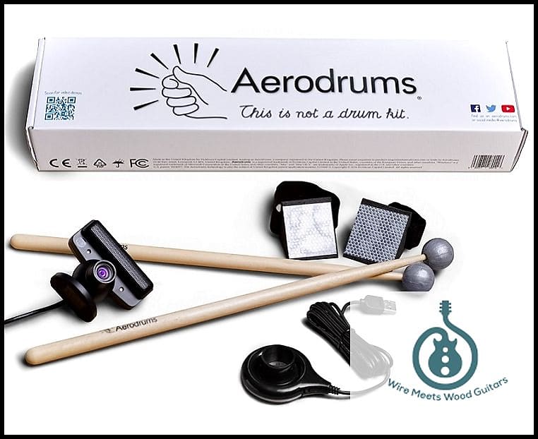 Aerodrums Air Drumming Percussion Kit Quiet and Portable Alternative to Electronic Drums Ships Free