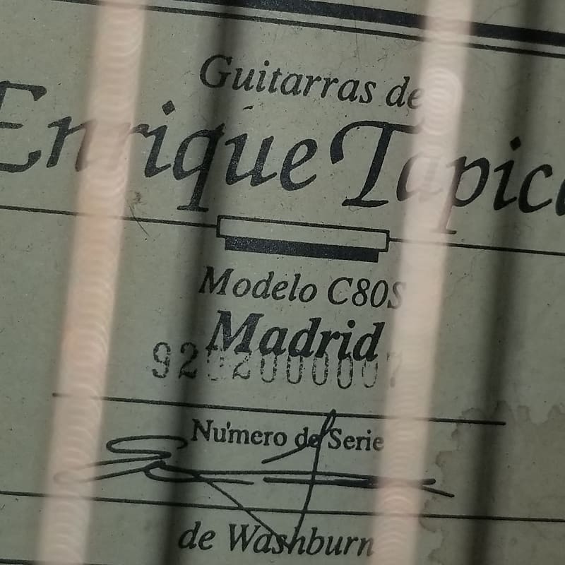 Washburn Enrique Tapicas Madrid C80S