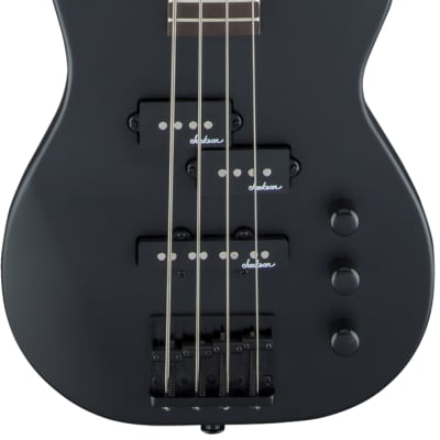 JACKSON JS Series Concert Bass Minion JS1X, Amaranth FB, Satin Black for sale
