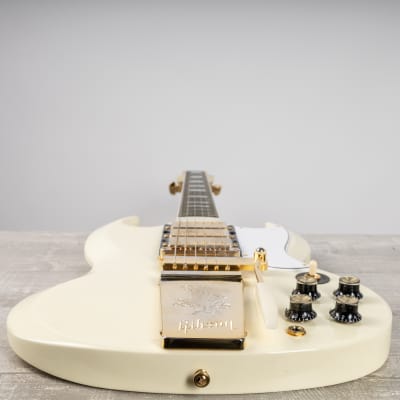 Gibson 1963 Les Paul SG Custom Reissue with Maestro Vibrola, Classic white | Demo image 23