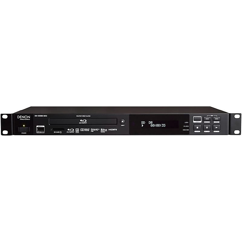 Denon Professional DN-500BD MKII Blu-Ray, DVD and CD/SD/USB Player Regular image 1