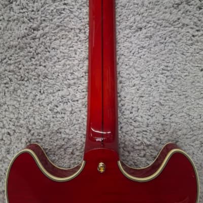 D'Angelico Excel DC Semi-Hollow Body Electric Guitar w/Hard Case, Trans Cherry image 7