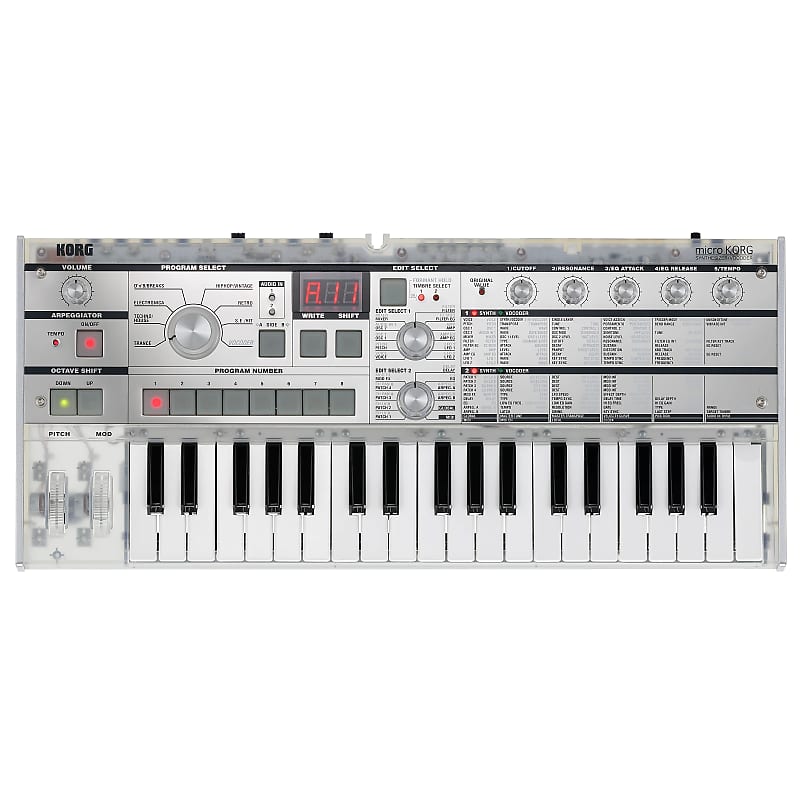 Korg MicroKORG Crystal 37-Key Synthesizer/Vocoder image 1