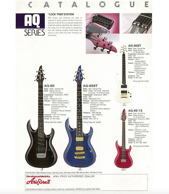 Aria Pro II Aquanote AQ-80