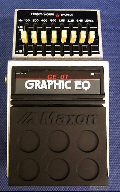 ギター MAXON GE-01 MAXON GE-01 Graphic EQ Made in Japan Vintage Guitar Effect