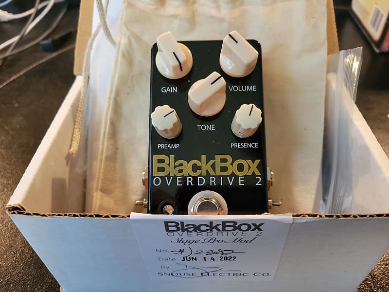 Snouse BlackBox Overdrive 2 Stage Pro Mod 2022 Mint Reverb